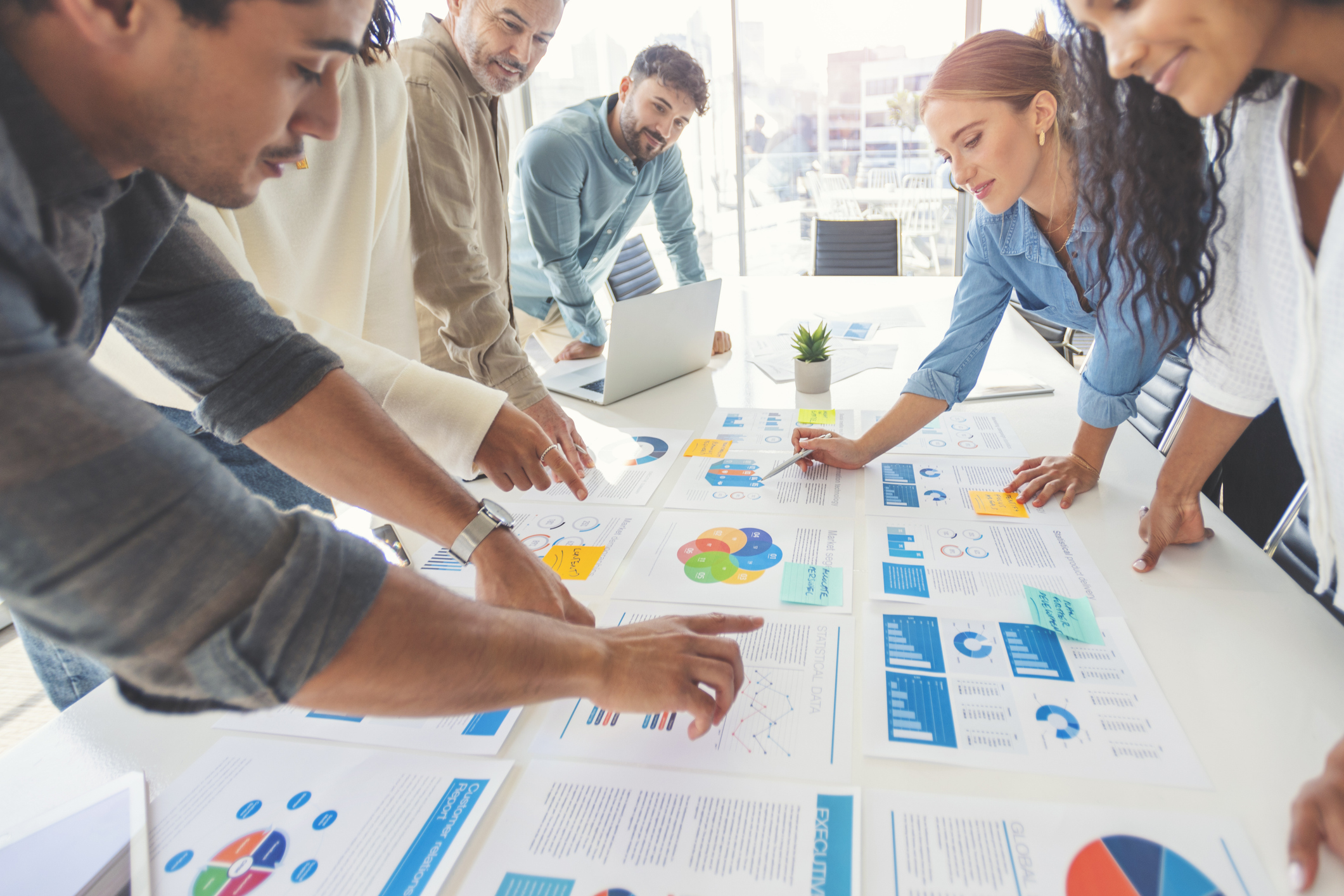 People working together, something that represents they have the same purpose