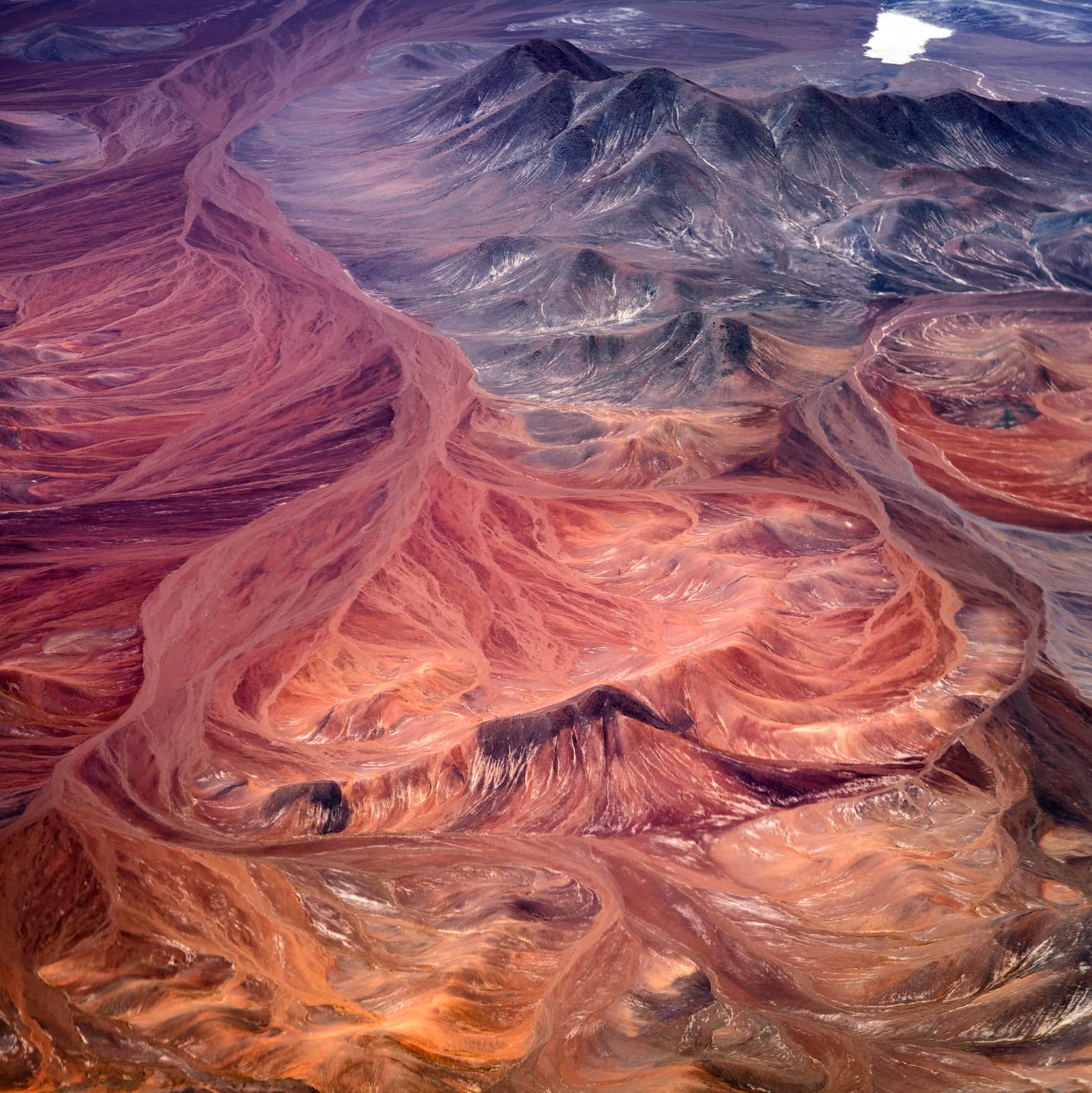 Aerial view of Atacama