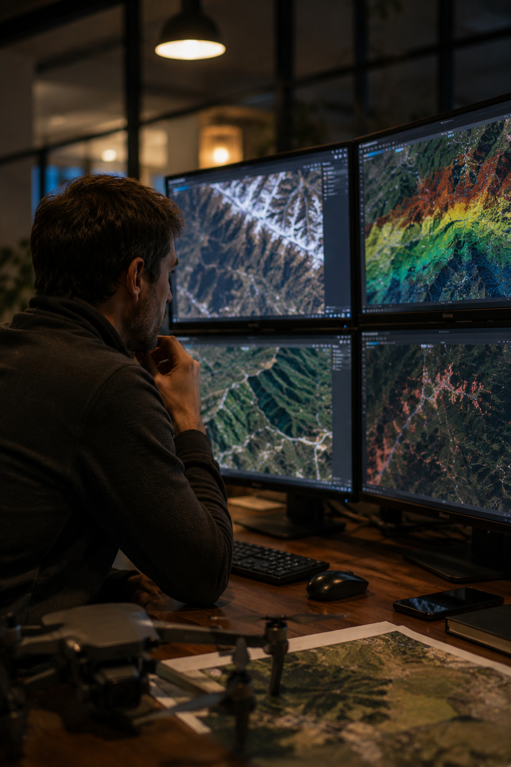 Detect hidden terrain and vegetation signals