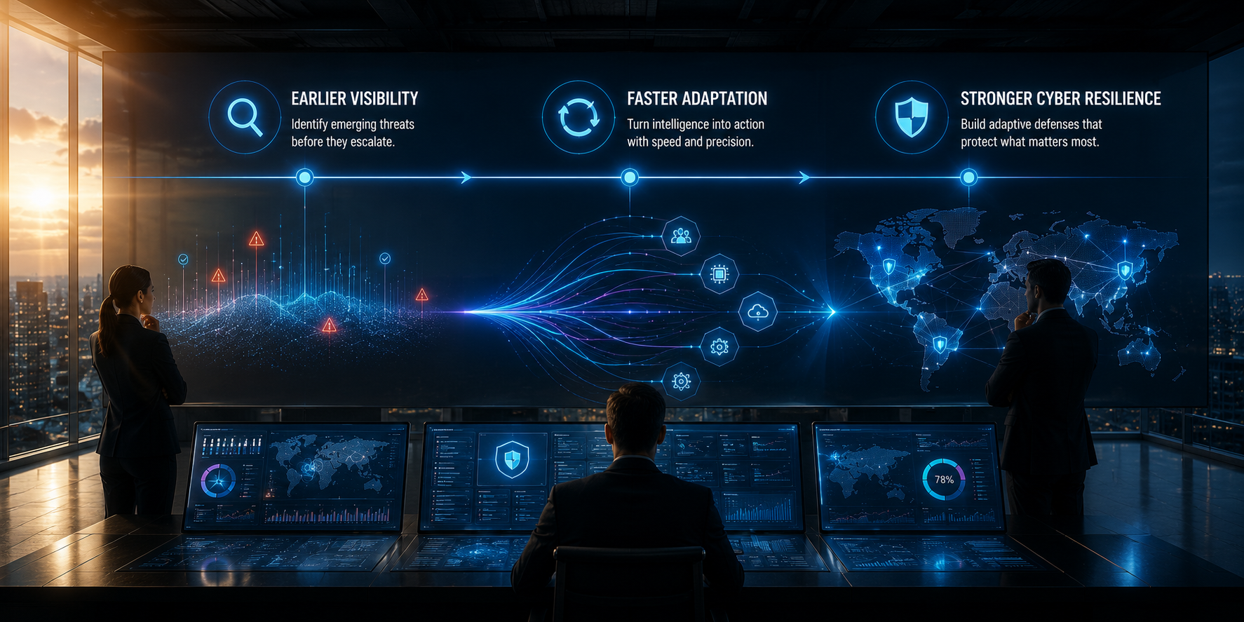 Earlier visibility. Faster adaptation. Stronger cyber resilience