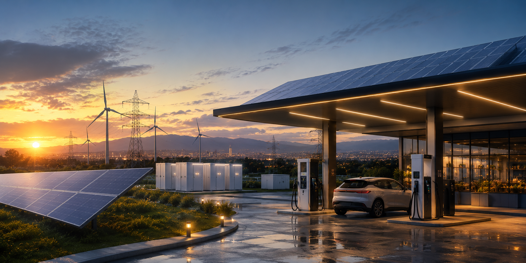 Decentralized Energy Generation & Smart Power Management in Modern Service Stations
