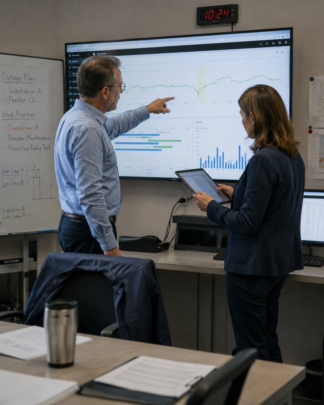 Utility operations specialists applying AI-driven analytics to outage planning, asset performance and maintenance priorities, helping teams turn operational data into faster, more informed infrastructure decisions