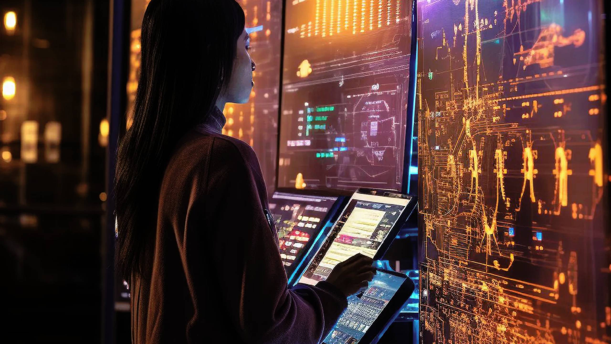 Computer vision specialist configuring inspection zones and detection thresholds for accurate real-time quality control