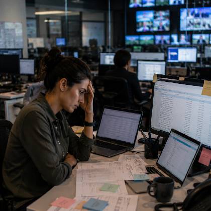 Fragmented audience data in a TV newsroom
