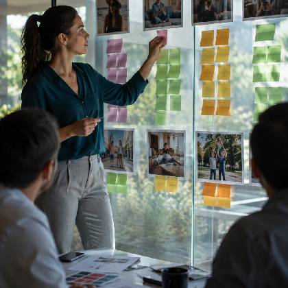 Marketing team using advanced audience segmentation to personalize customer experiences with greater relevance