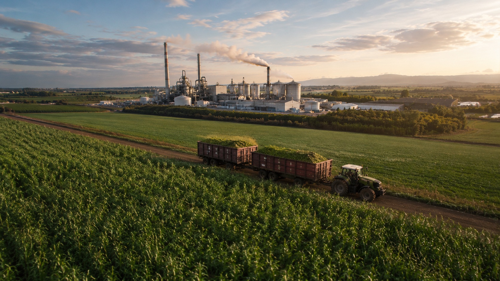 Biofuel facility and agricultural supply chain supporting scalable low-carbon fuel production and the energy transition