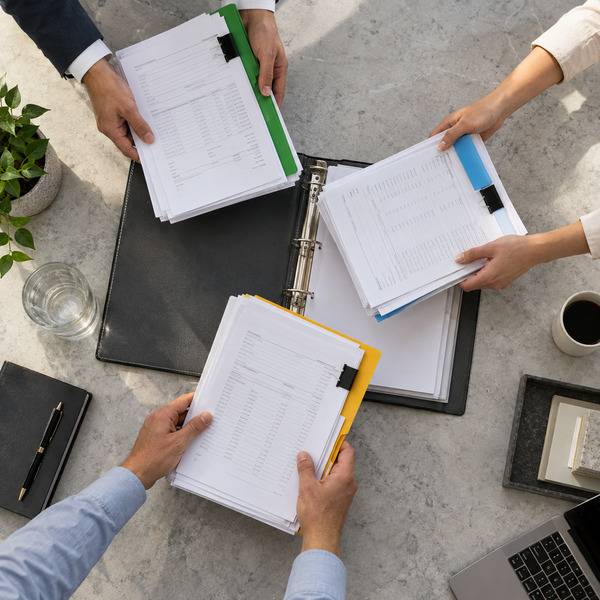 Uses physical document streams to represent the integration of network, procurement and billing processes without artificial overlays.