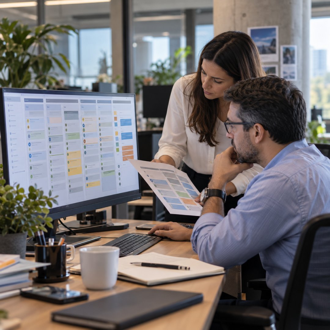 Product planning team building transparent backlog governance by reviewing requests against shared criteria, status and priorities, making it easier to understand why initiatives move forward, remain pending or require further clarification.