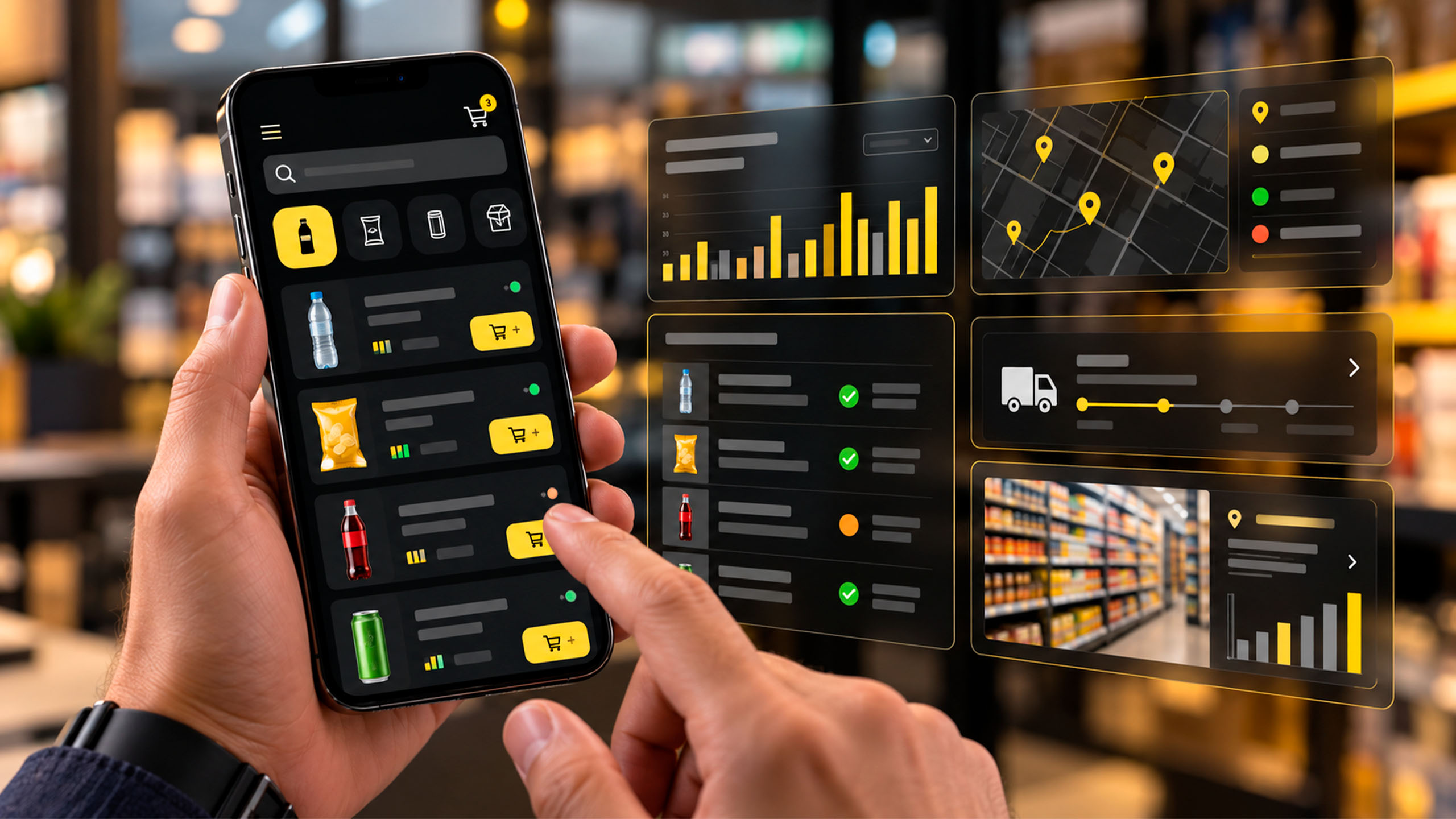 Mobile commerce experience using a consistent intake model to capture product requests, promotions and portfolio opportunities in a structured way, helping teams evaluate demand, compare options and prioritize what moves forward.