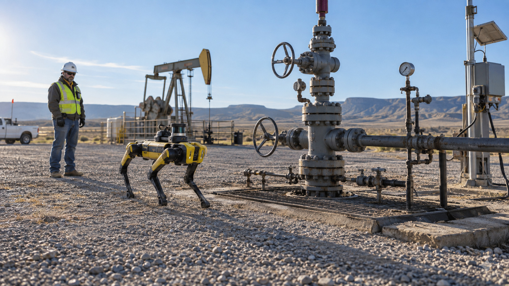 An autonomous robots in an Oil&Gas scenario