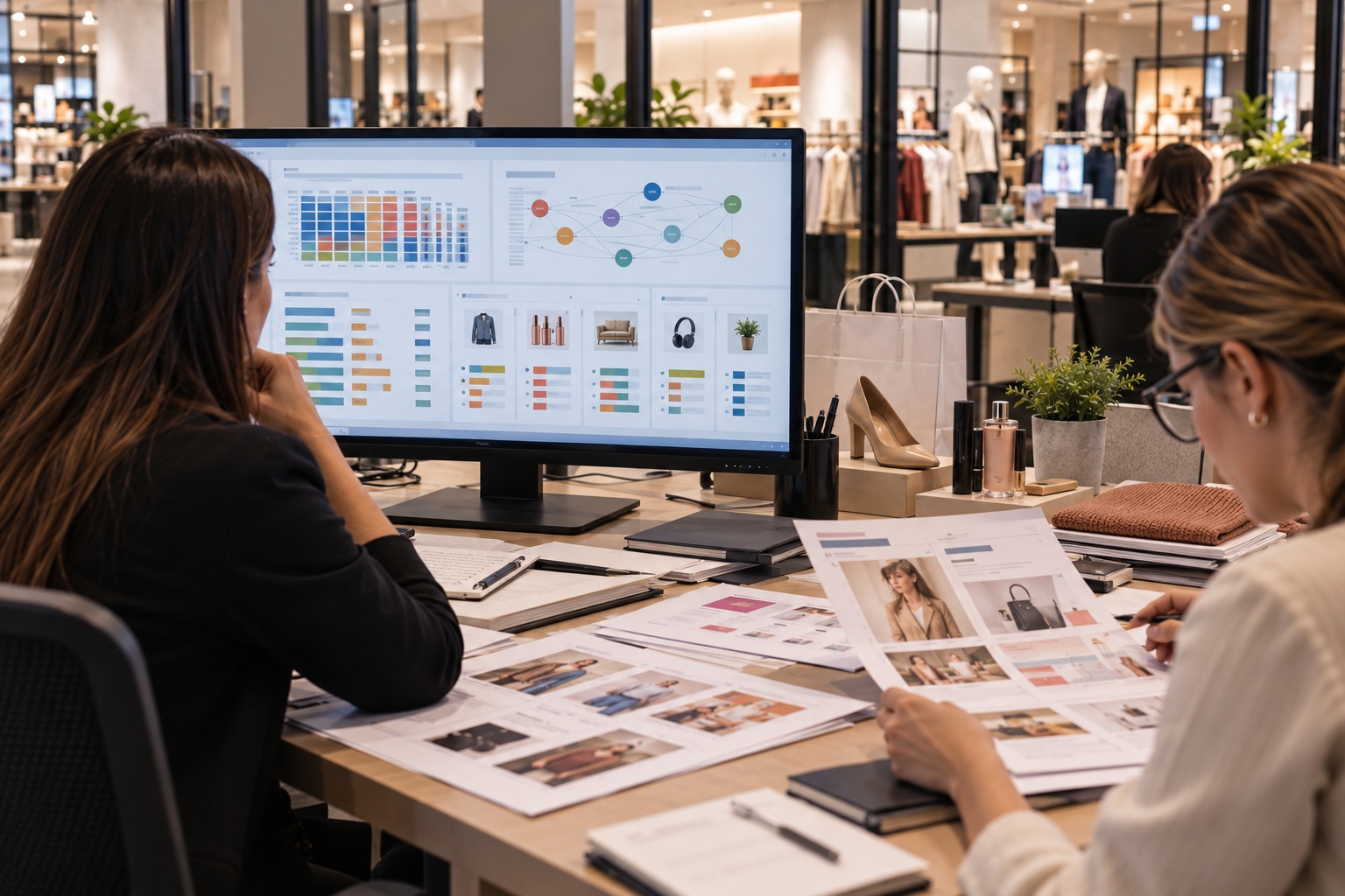 Retail customer-insights team reviewing clear purchase-affinity patterns that are not yet being used to define campaign audiences or offers.