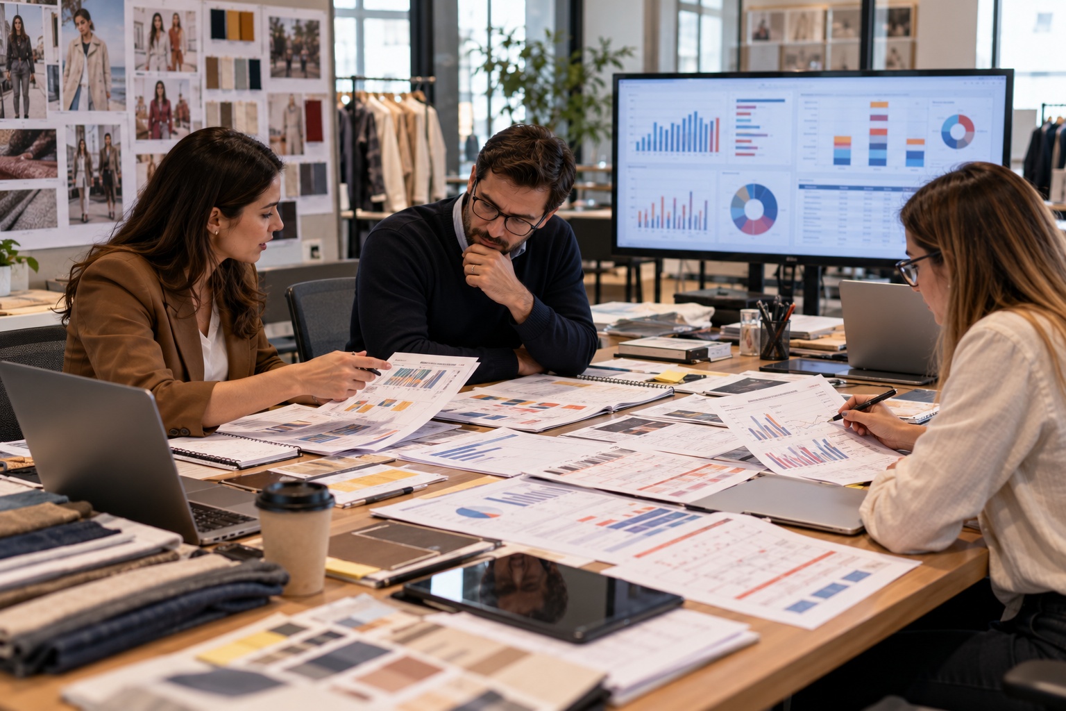 Fashion retail marketing and finance team comparing different media budget allocations without consistent channel performance evidence to support reallocation decisions.