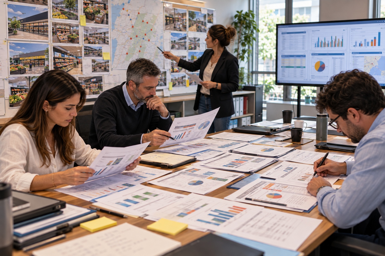 Regional grocery operations team comparing inconsistent store performance reports without a common set of standardized indicators.