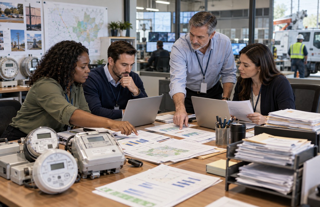 Analysts organize customer, interaction and energy consumption information from fragmented sources for predictive modeling.