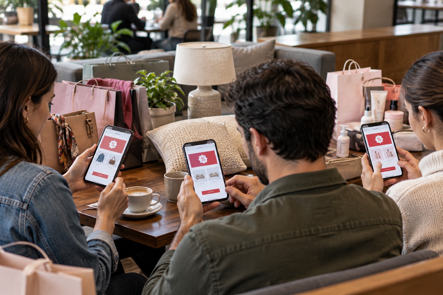 Customers with different shopping interests receiving the same generic loyalty offers, showing limited personalization in rewards and campaigns.