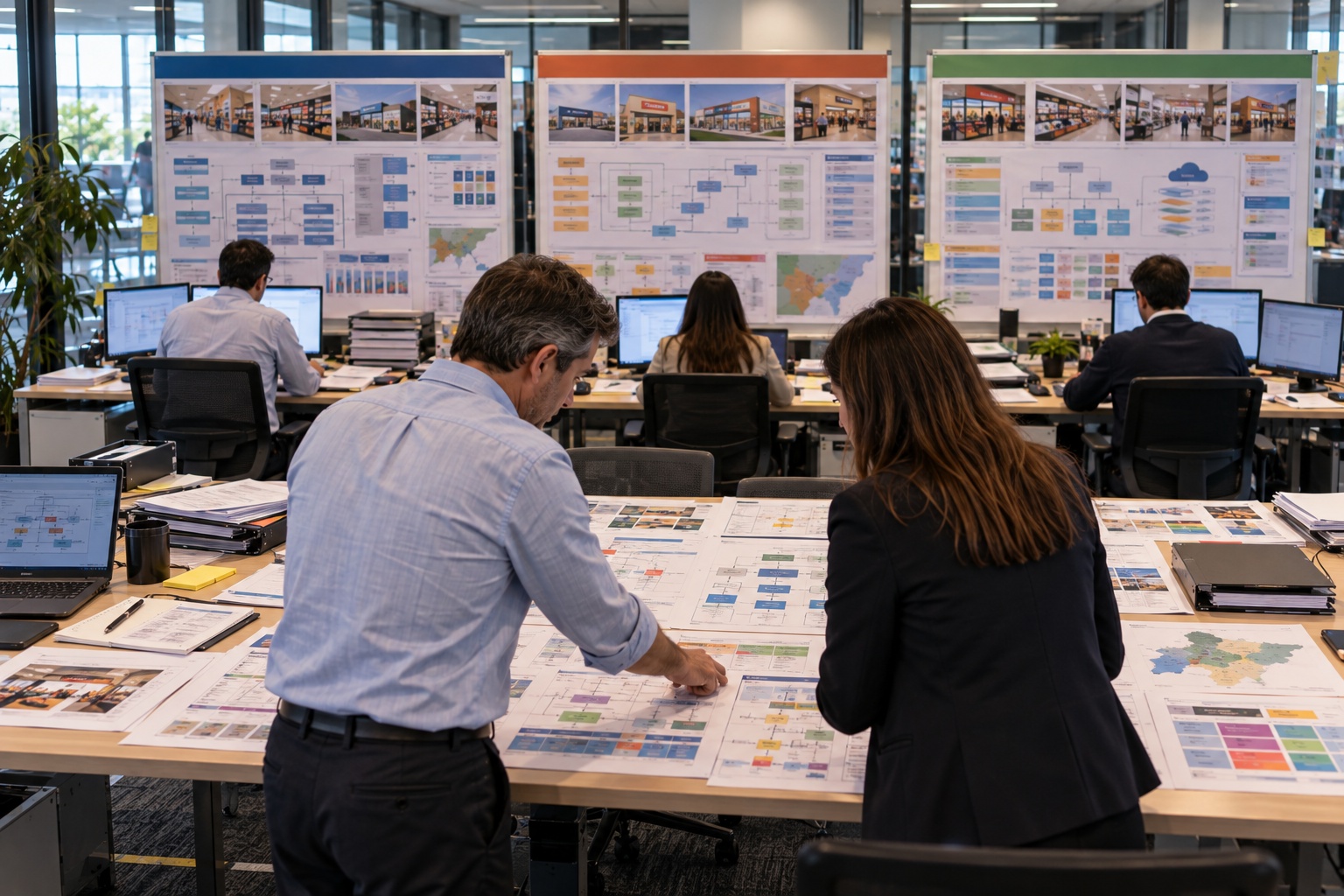 Retail technology leaders comparing different IT models across business units, showing limited standardisation and reuse across the group.