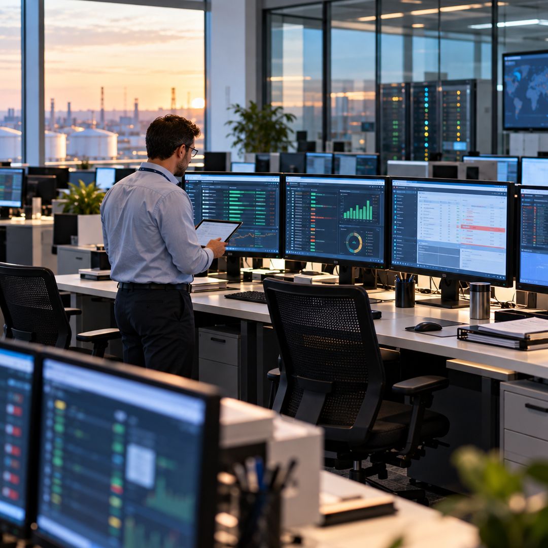 Automated energy trading operations with centralized monitoring of transactions, performance and operational exceptions.