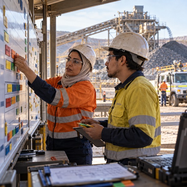 Mine Supervisors Replanning Operations on a Shift Coordination Board