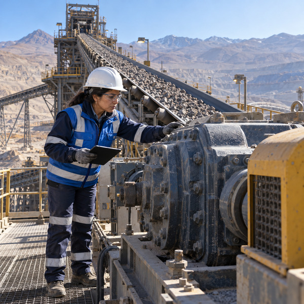 Conveyor Drive Inspection Across an Operating Ore Route
