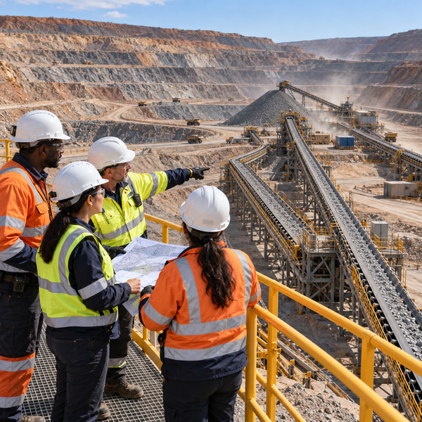 Mine Team Maps Alternate Conveyor Recovery Routes