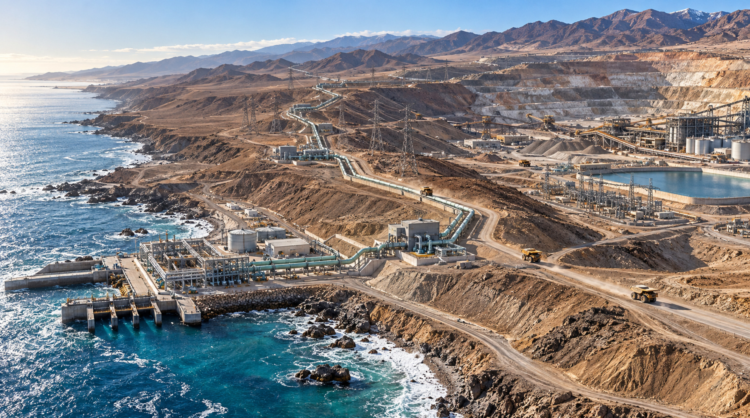 Seawater, Pumping Infrastructure and Copper Production Across Chile’s Coastal Desert