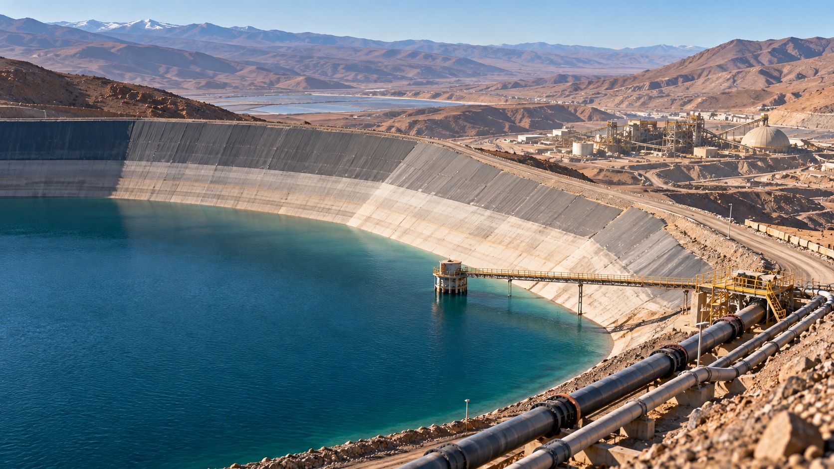 Water Storage Reservoir as Strategic Production Flexibility in Mining