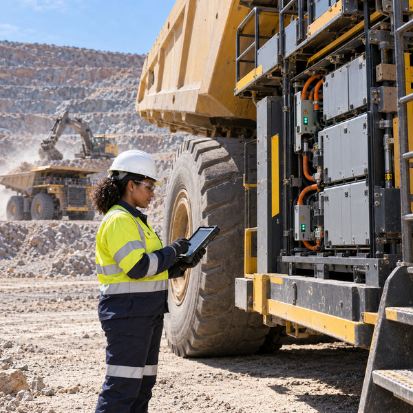 Battery-Electric Haul Truck and Energy-State Inspection