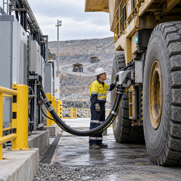 Megawatt Charging Station for Electric Mine Haulage