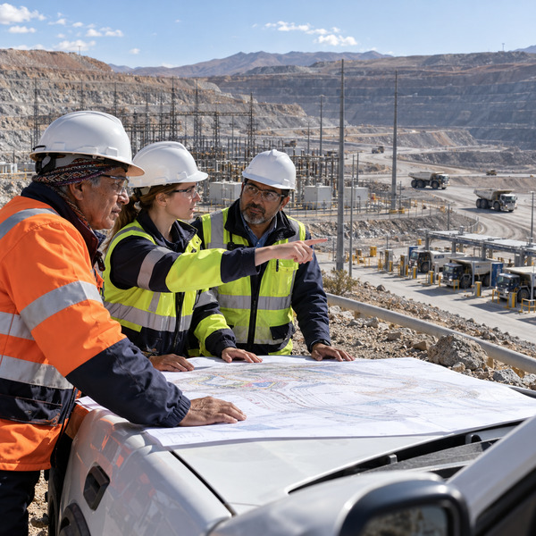 Mine Operations Team Coordinating Fleet and Power
