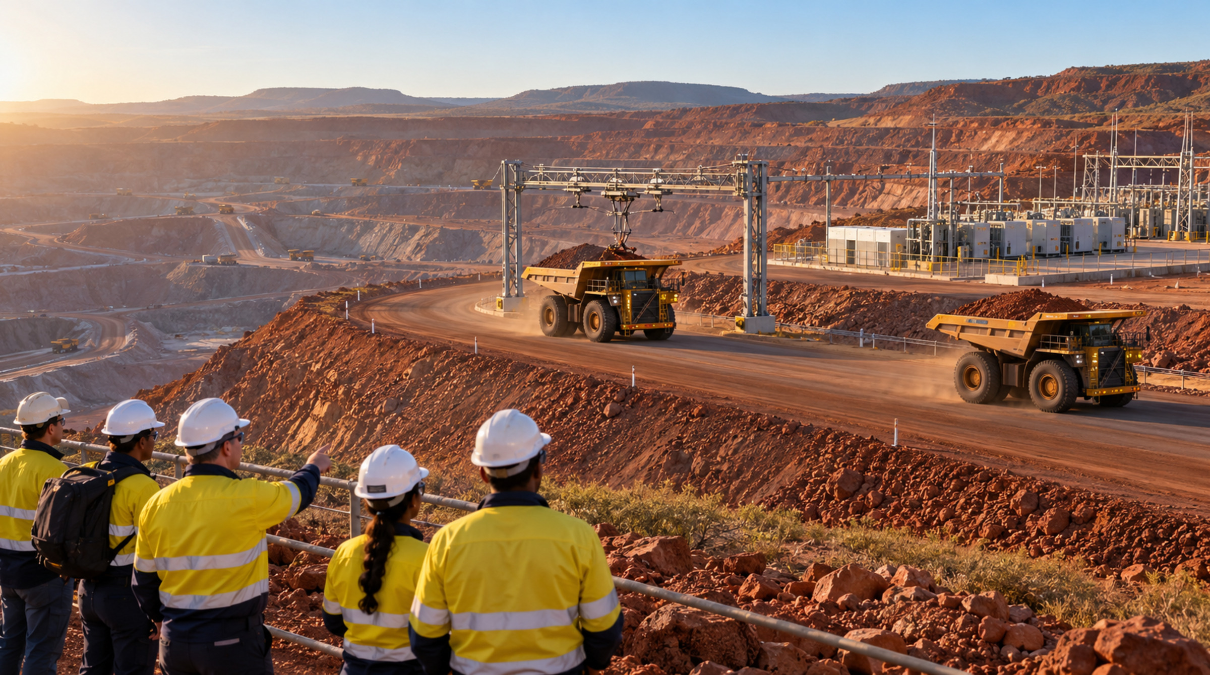 Battery-Electric Haul Truck Trial with Dynamic Energy Infrastructure