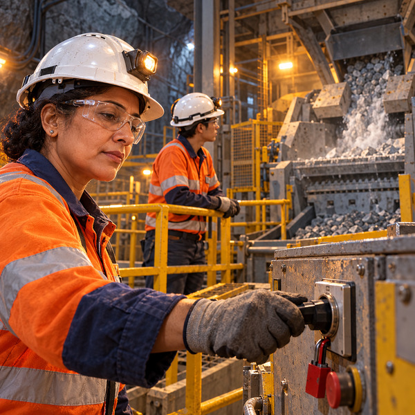 Local Control Activated at an Underground Crusher Station