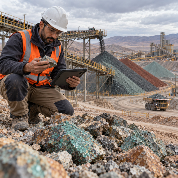 Geologist links AI model drift to changing ore blends at the stockpile.