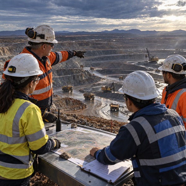 Cross-functional mine team governing operational recovery in the field