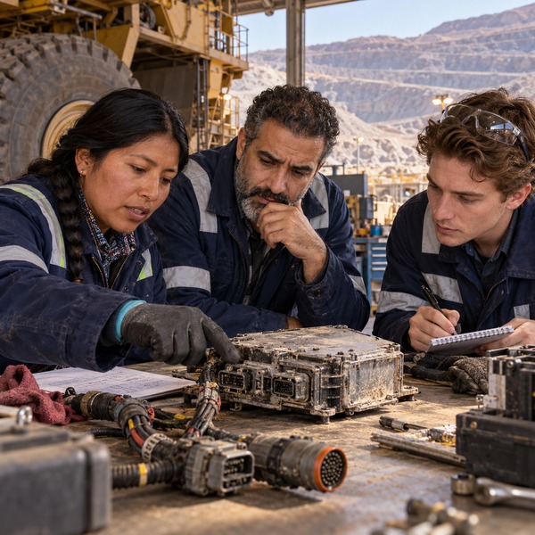 Post-incident review of industrial network hardware at the mine