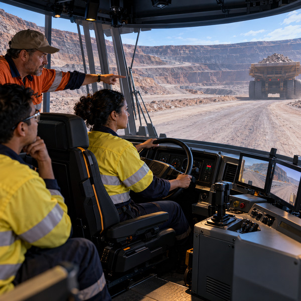 Haul Truck Simulator Rehearsal for an Abnormal Handover