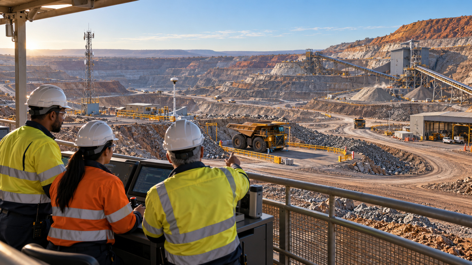 Integrated Mine Safety Across Trucks, Infrastructure and Human Supervision