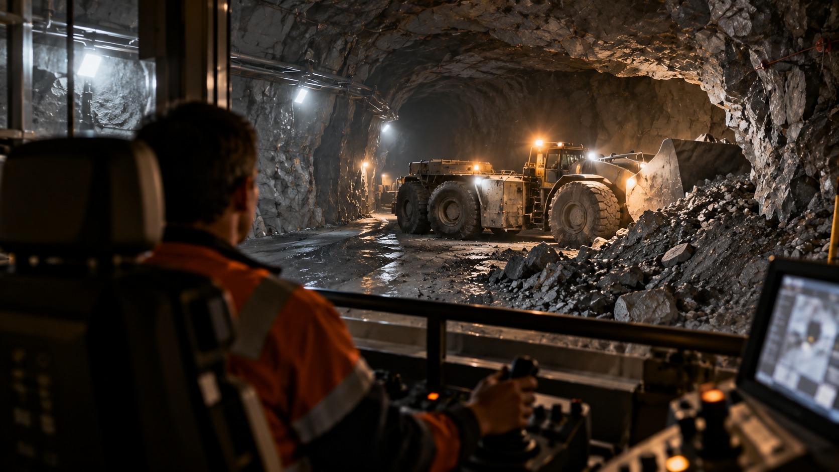 Human-in-the-Loop Control for Autonomous Underground Mining