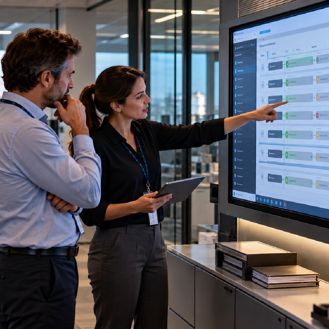 Target operating model for energy trading with professionals defining automation boundaries, controls and human validation points.