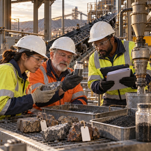 Plant Team Reconciles Ore Samples with Processing Outcomes