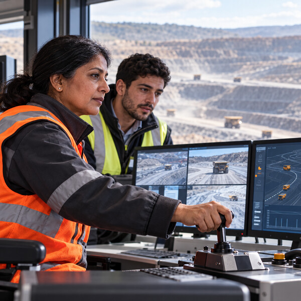 Mine Controller Taking Supervised Authority